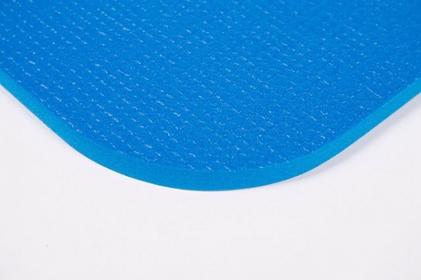 Gymnastikmatte blau Ecke